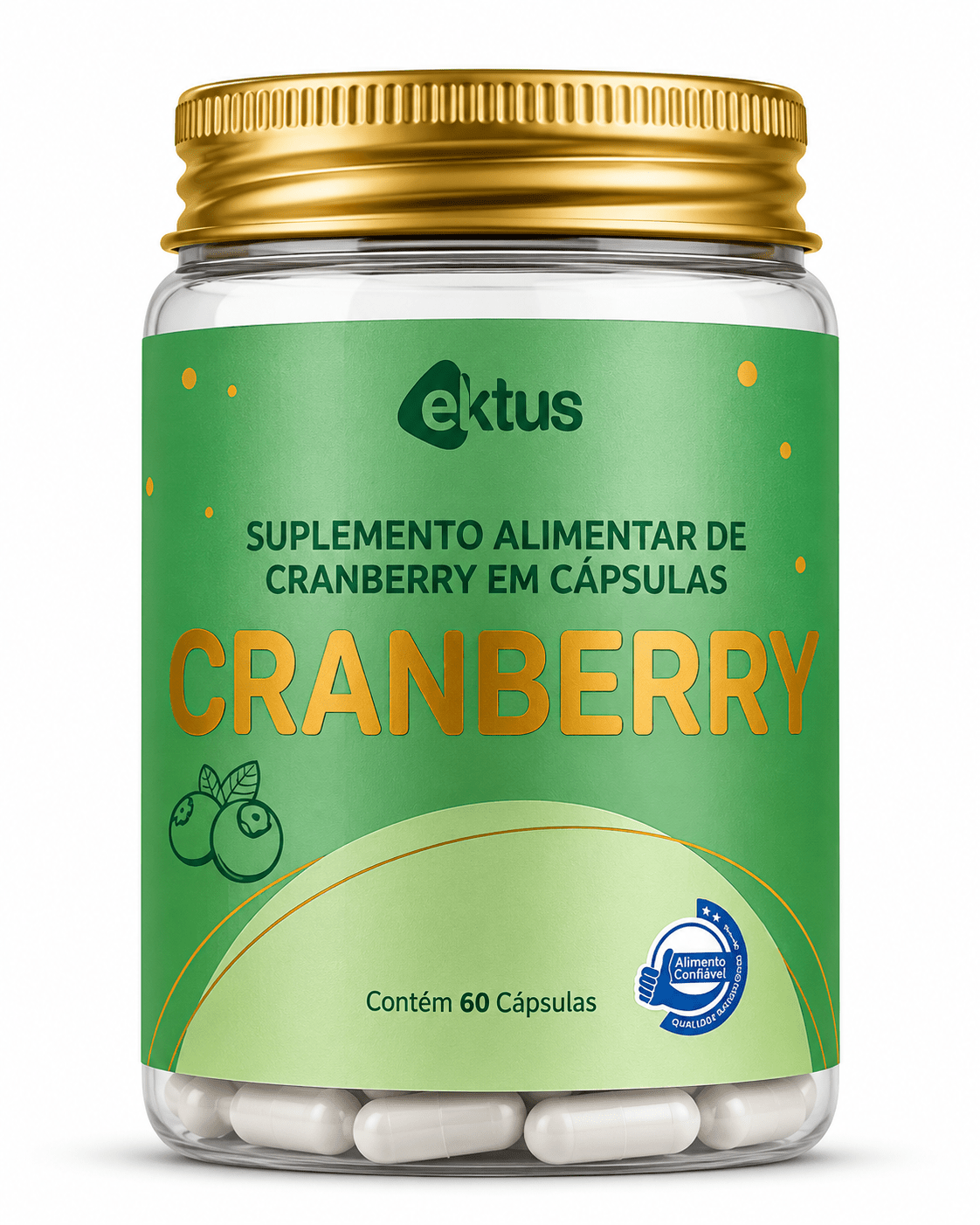 Cranberry 60 Cápsulas (Ektus) – Suporte ao Trato Urinário e Antioxidante Natural (Ektus) - vittamartins