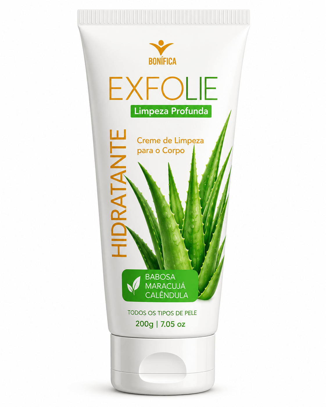 Exfolie Bonífica – Creme de Limpeza Profunda e Hidratante Corporal com Babosa, Maracujá e Calêndula - vittamartins