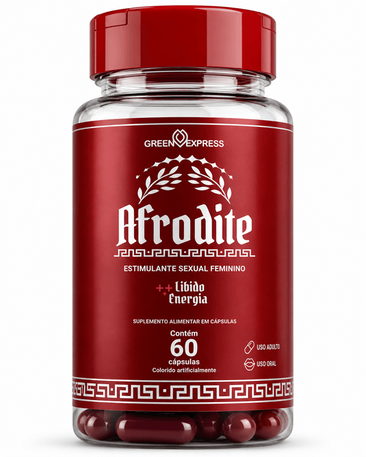 Afrodite Green Express 60 Cápsulas – Estimulante Sexual Feminino para Libido e Energia - vittamartins