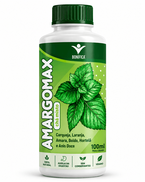 Amargomax Bonífica (100ml) – Blend de Ervas para Digestão, Saúde do Fígado e Detox Natural - vittamartins