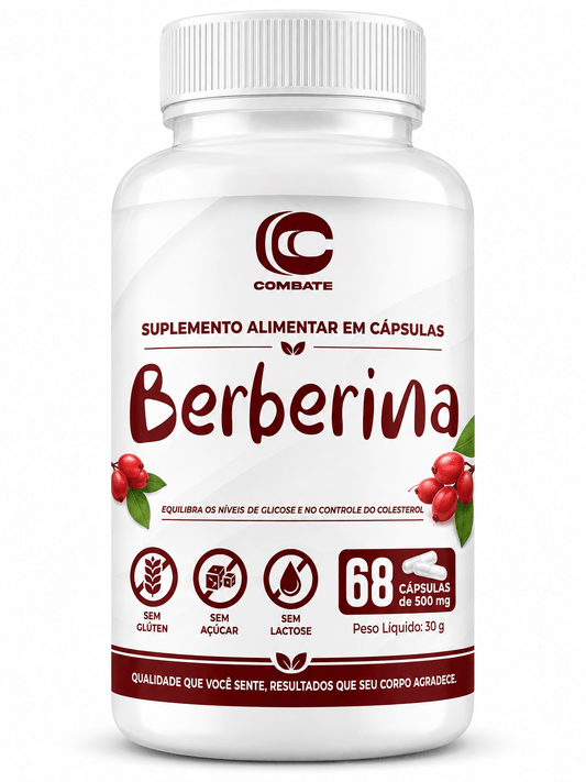 Berberina 60 Cápsulas (Combate) – Equilíbrio Glicêmico e Controle do Colesterol (Vitadrop) - vittamartins