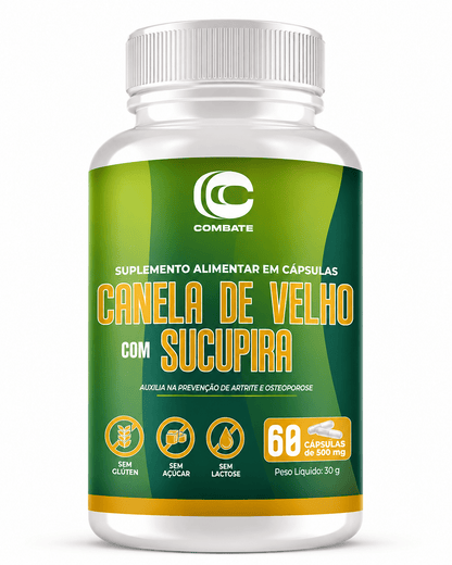 Canela de Velho com Sucupira 60 Cápsulas (Combate) – Anti-inflamatório Natural e Alívio das Articulações (Vitadrop) - vittamartins