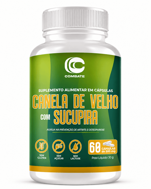 Canela de Velho com Sucupira 60 Cápsulas (Combate) – Anti-inflamatório Natural e Alívio das Articulações (Vitadrop) - vittamartins