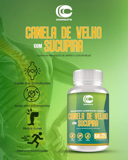 Canela de Velho com Sucupira 60 Cápsulas (Combate) – Anti-inflamatório Natural e Alívio das Articulações (Vitadrop) - vittamartins