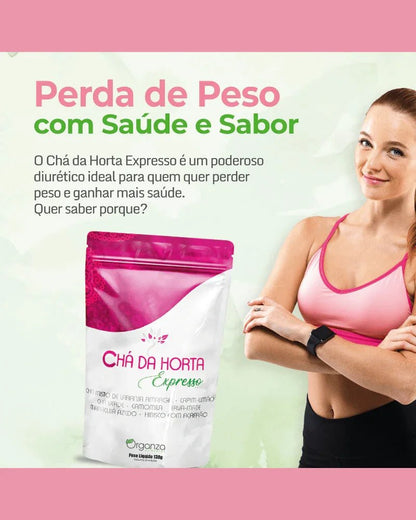 Chá da Horta Expresso Organza (120g) – Mix Termogênico, Detox e Bem-Estar - vittamartins