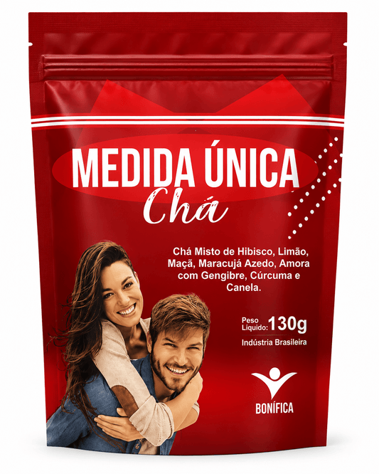 Chá Medida Única Bonífica (130g) – Blend Detox com Hibisco, Gengibre, Cúrcuma e Canela para Equilíbrio Metabólico - vittamartins