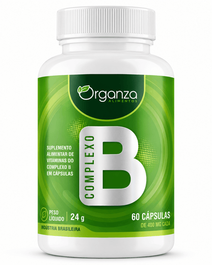 Complexo B Organza 60 Cápsulas – Energia, Metabolismo e Saúde do Sistema Nervoso (Organza) - vittamartins