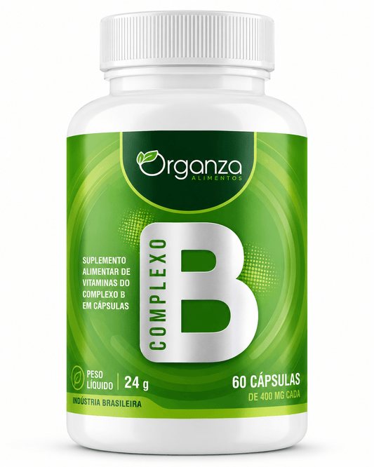 Complexo B Organza 60 Cápsulas – Energia, Metabolismo e Saúde do Sistema Nervoso (Organza) - vittamartins