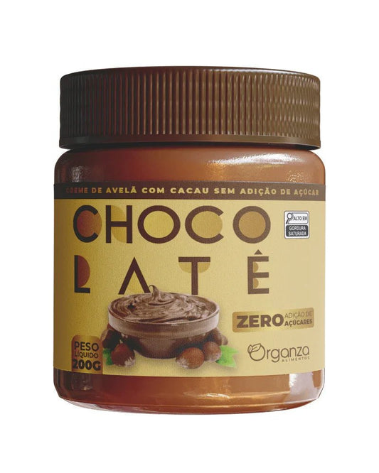 Creme de Avelã com Cacau ZERO Açúcar 200g (Organza) – Sobremesa Fit e Low Carb (Vitadrop) - vittamartins