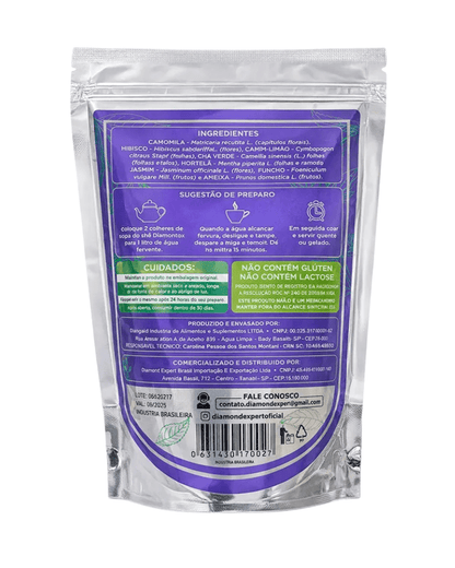 Diamontox Chá Misto – Blend Natural com Hibisco, Chá Verde e Camomila para Equilíbrio e Bem-Estar - vittamartins