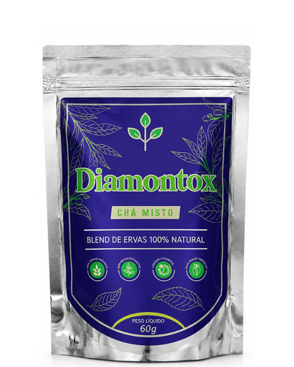 Diamontox Chá Misto – Blend Natural com Hibisco, Chá Verde e Camomila para Equilíbrio e Bem-Estar - vittamartins