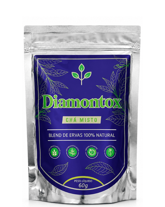 Diamontox Chá Misto – Blend Natural com Hibisco, Chá Verde e Camomila para Equilíbrio e Bem-Estar - vittamartins