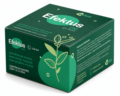 Efektus Chá Dia 60 Sachês – Chá Misto Termogênico para Disposição e Conforto Digestivo (Ektus) - vittamartins