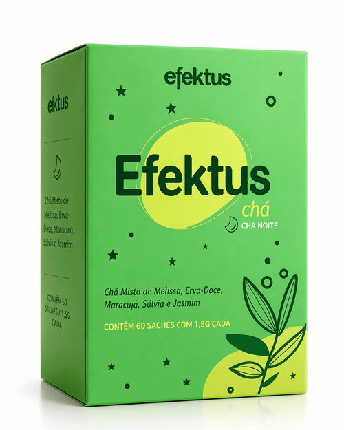 Efektus Chá Noite 60 Sachês – Chá Misto para Relaxamento, Equilíbrio e Sono Reparador (Ektus) - vittamartins