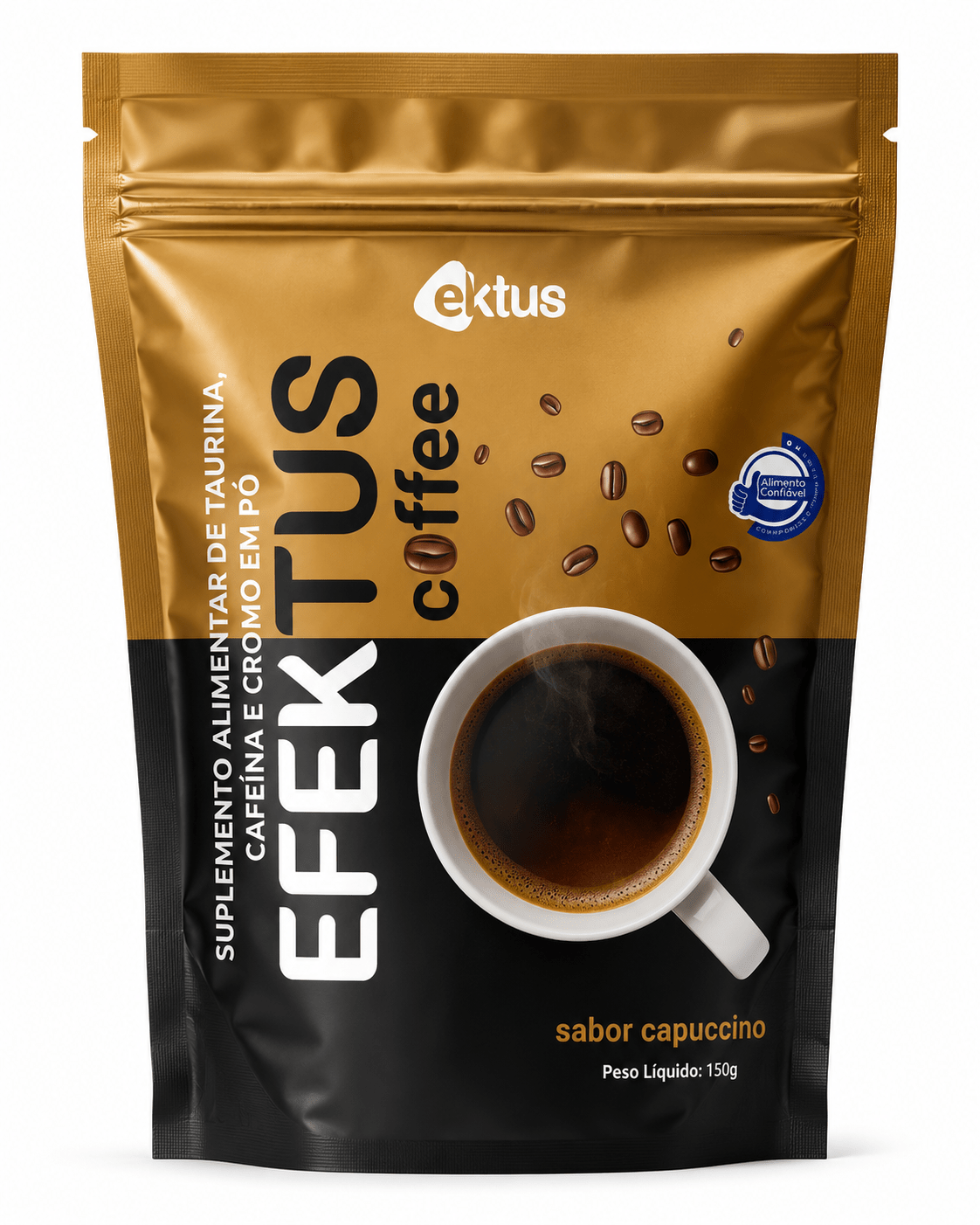 Efektus Coffee Capuccino Ektus (150g) – Café Funcional para Energia, Foco e Queima de Gordura (Ektus) - vittamartins