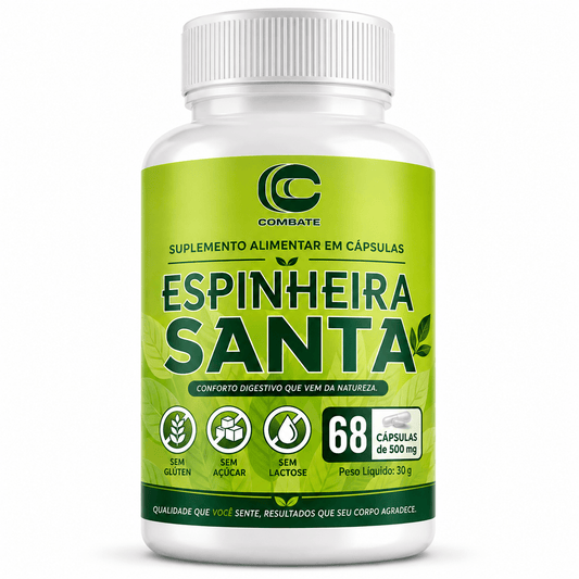 Espinheira Santa 60 Cápsulas (Combate) – Alívio de Azia e Conforto Digestivo - vittamartins