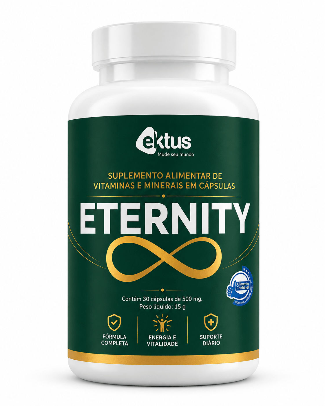 Eternity Ektus – Complexo de 4 Magnésios, Cúrcuma, Cálcio, Vitamina D e K2 (Ektus) - vittamartins