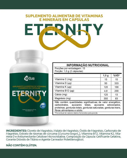 Eternity Ektus – Complexo de 4 Magnésios, Cúrcuma, Cálcio, Vitamina D e K2 (Ektus) - vittamartins