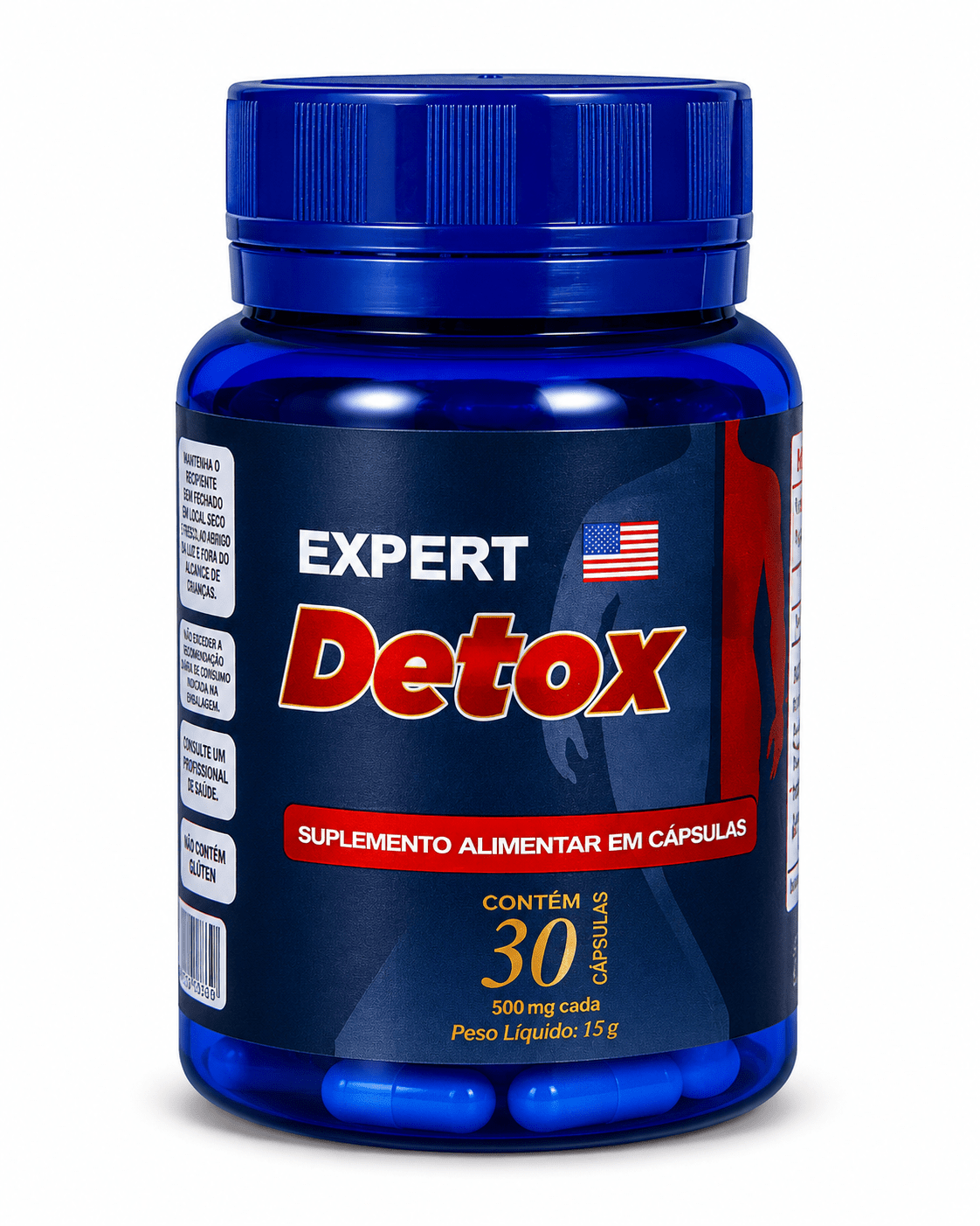 Expert Detox Diamond Expert 30 Cápsulas – Suporte Metabólico com Colina e Extrato de Laranja Moro - vittamartins