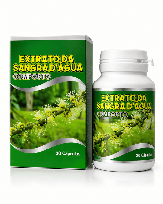 Extrato de Sangra d’Água Composto (30 Cápsulas) – Blend de Ervas com Cartilagem de Tubarão e Cálcio para Saúde Articular - vittamartins
