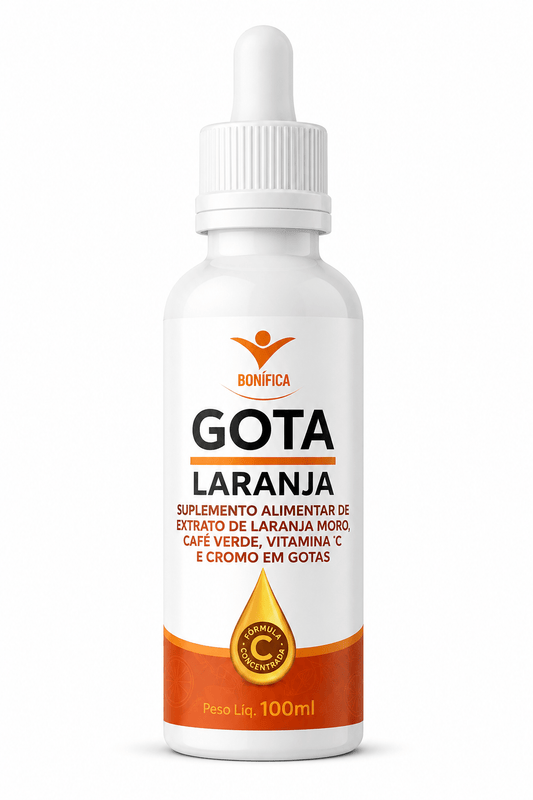 Gota Laranja Bonífica 100ml – Extrato de Laranja Moro, Café Verde, Vitamina C e Cromo | Ativador Metabólico - vittamartins