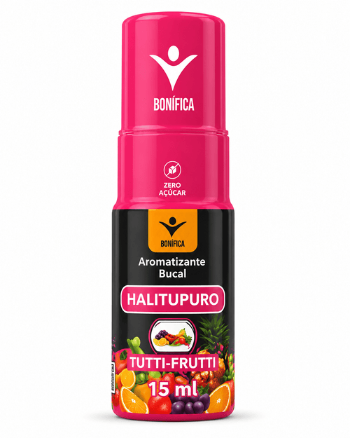 Halitupuro Bonífica 15ml – Aromatizante Bucal Sabor Tutti-Frutti (Zero Açúcar) - vittamartins