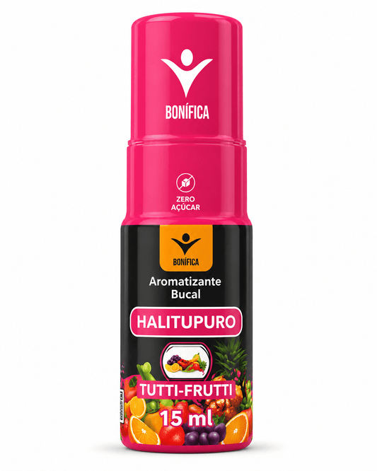 Halitupuro Bonífica 15ml – Aromatizante Bucal Sabor Tutti-Frutti (Zero Açúcar) - vittamartins