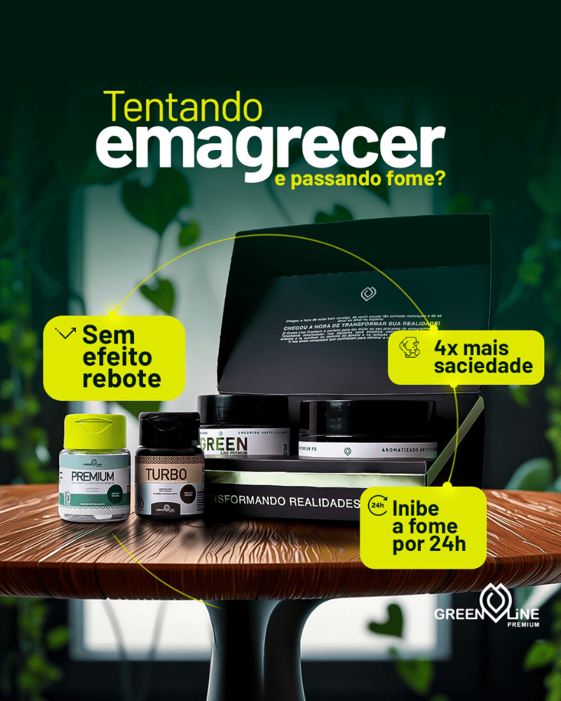Kit Detox Green Line Premium – O Protocolo Completo para Emagrecer sem Sofrer (Sacia 24h) - vittamartins