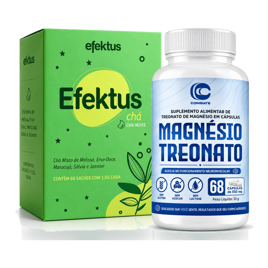 Kit Noite Tranquila – Chá Noite + Melatonina + Magnésio Treonato - vittamartins