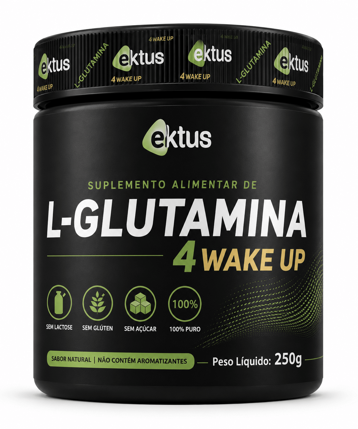 L-Glutamina 4 Wake Up Ektus 250g – Saúde Intestinal, Imunidade e Recuperação Muscular (Ektus) - vittamartins