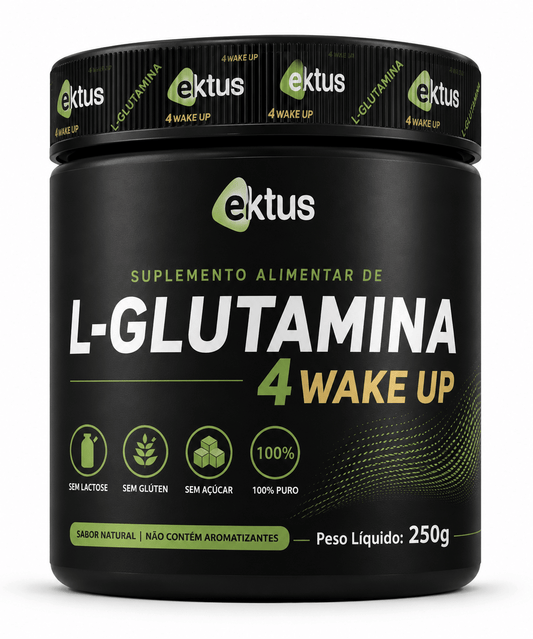 L-Glutamina 4 Wake Up Ektus 250g – Saúde Intestinal, Imunidade e Recuperação Muscular (Ektus) - vittamartins