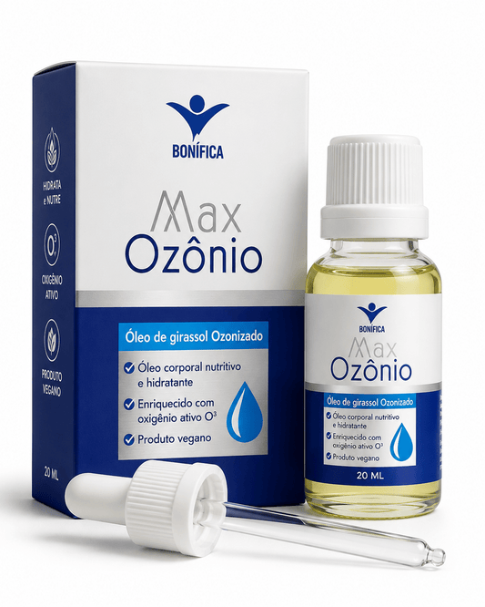 Max Ozônio Bonífica 20ml – Óleo Corporal Nutritivo e Hidratante Enriquecido com Oxigênio Ativo - vittamartins