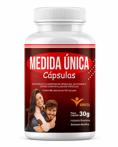 Medida Única Bonífica 60 Cápsulas – Spirulina, Quitosana, Cromo e Psyllium para Emagrecimento Inteligente - vittamartins