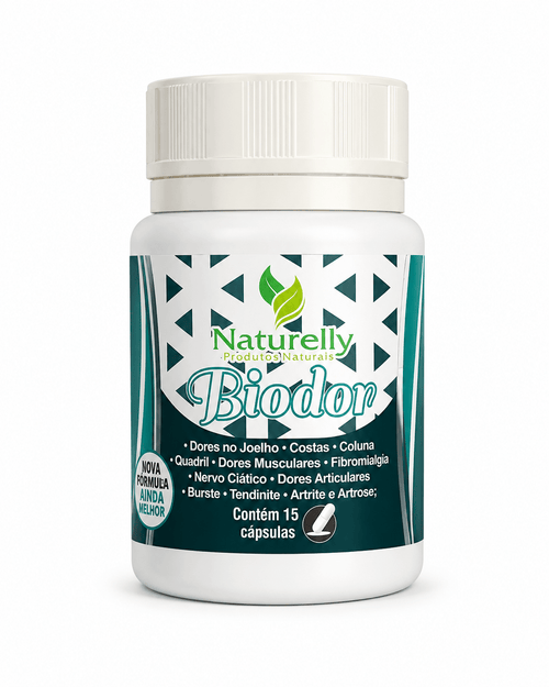 Naturelly Biodor – Suporte Articular e Muscular (15 Cápsulas) - vittamartins