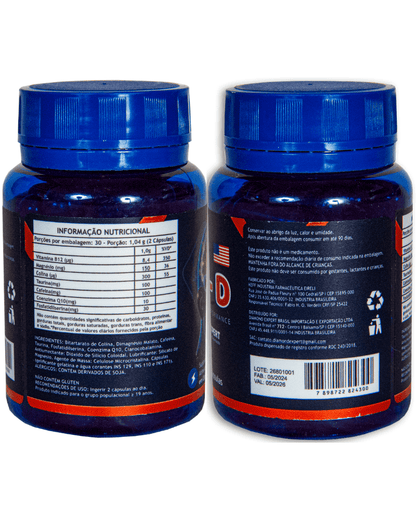 NZT-D Diamond Expert 60 Cápsulas – Nootrópico de Alta Performance para Foco, Memória e Energia Mental - vittamartins