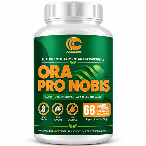 Ora Pro Nobis 60 Cápsulas (Combate) – Superalimento, Proteína Vegetal e Imunidade - vittamartins