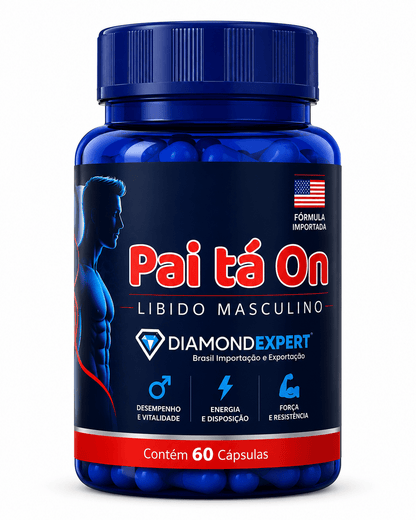 Pai tá On Diamond Expert 60 Cápsulas – Estimulante Masculino para Libido, Performance e Energia - vittamartins