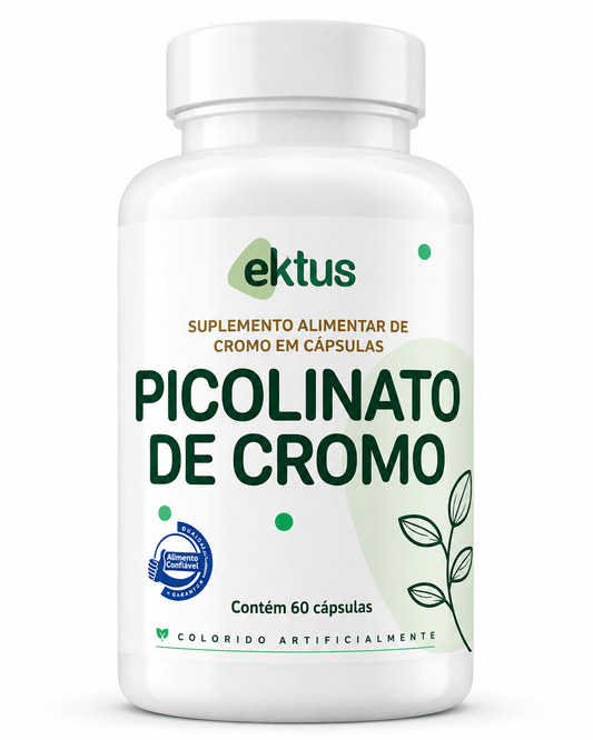 Picolinato de Cromo Ektus 60 Cápsulas – Controle da Compulsão por Doces e Metabolismo (Ektus) - vittamartins