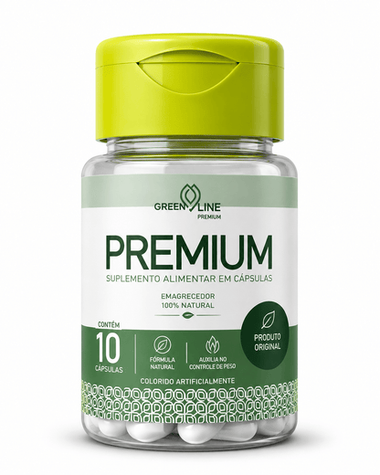Premium Green Line 10 cápsulas – Emagrecedor 100% Natural: Aceleração Metabólica e Controle de Apetite com Ingredientes Premium - vittamartins