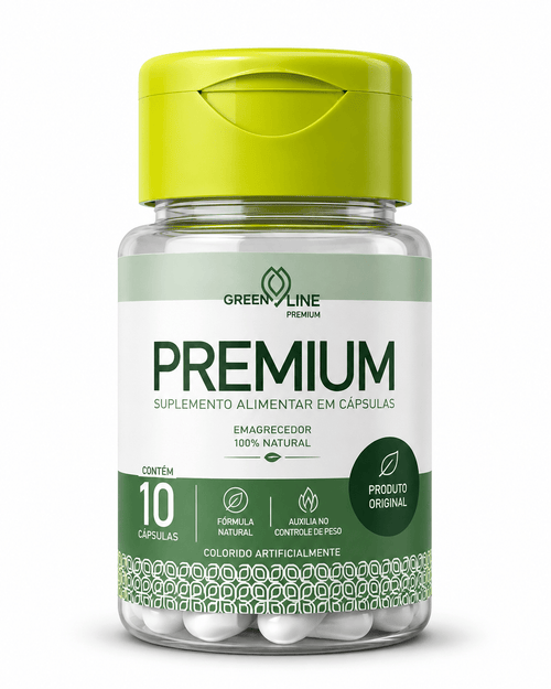 Premium Green Line 10 cápsulas – Emagrecedor 100% Natural: Aceleração Metabólica e Controle de Apetite com Ingredientes Premium - vittamartins