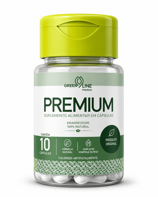 Premium Green Line 10 cápsulas – Emagrecedor 100% Natural: Aceleração Metabólica e Controle de Apetite com Ingredientes Premium - vittamartins