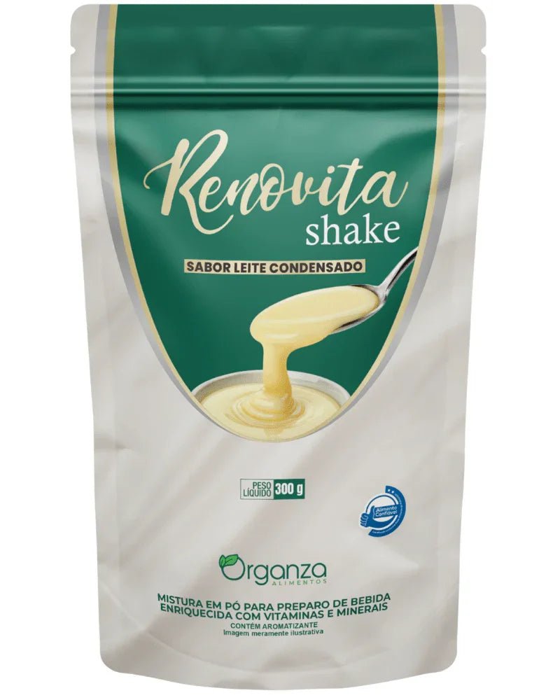 Renovita Shake Leite Condensado 300g (Organza) – Controle de Peso, Vitaminas e Fim da Vontade de Doces (Vitadrop) - vittamartins