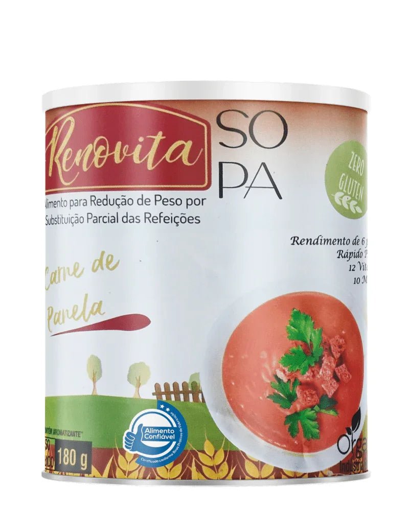 Renovita Sopa Carne de Panela 180g (Organza) – Emagrecimento, Conforto e Jantar Fit (Vitadrop) - vittamartins