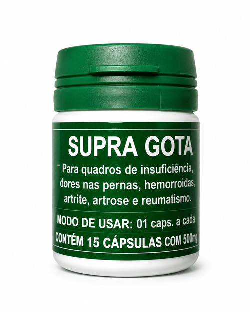 Supra Gota – Suporte para Conforto Articular e Circulatório (15 Cápsulas) - vittamartins