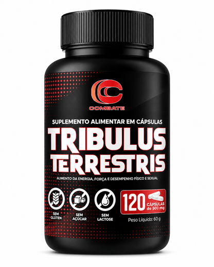 Tribulus Terrestris Combate (120 Cápsulas) – Suporte Natural para Libido, Massa Muscular e Equilíbrio Hormonal - vittamartins