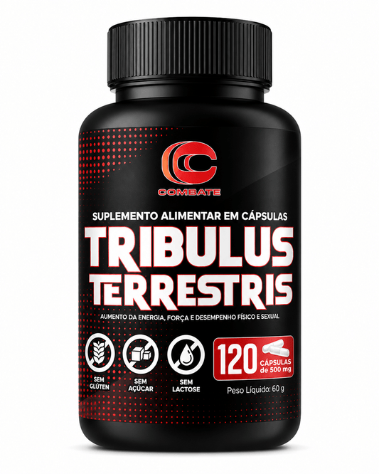 Tribulus Terrestris Combate (120 Cápsulas) – Suporte Natural para Libido, Massa Muscular e Equilíbrio Hormonal - vittamartins