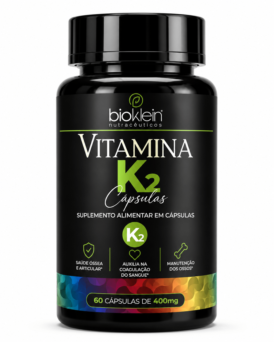 Vitamina K2 Bioklein (60 Cápsulas de 400mg) – O Direcionador Inteligente do Cálcio para Ossos e Artérias - vittamartins